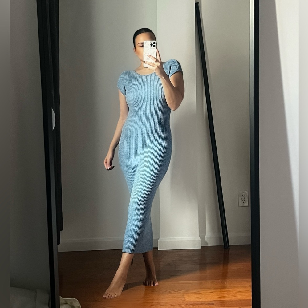 Bacio baby blue dress